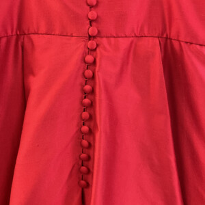 Détail robe de mariée en soie