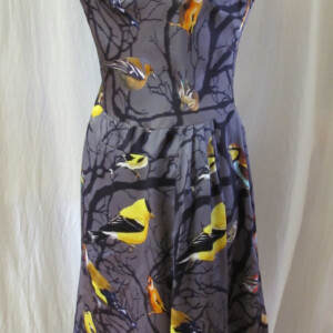 Robe en soie asymétrique